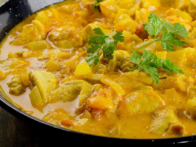 Chicken-Curry-Couscous Pfanne