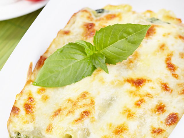 Cannelloni mit Spinat und Ricotta